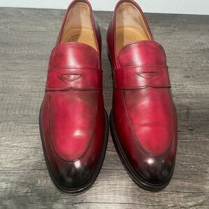 Paul Evans Burgundy Leather Loafers